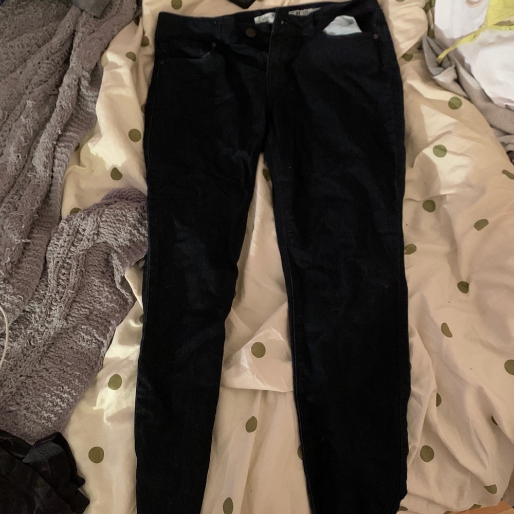 Dark blue jeans